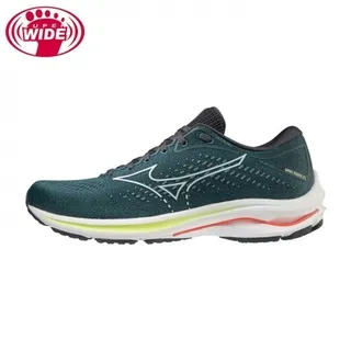 Mizuno J1GC-210401 藍綠 超寬楦全新波浪片設計慢跑鞋/RIDER 25/有13號/ 114M 歷史價格詳細信息