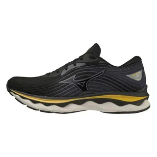 Mizuno 慢跑鞋 Wave Sky 6 超寬楦 黑 灰 黃 美津濃 路跑 男鞋 【ACS】 J1GC2211-02| 歷史價格詳細信息