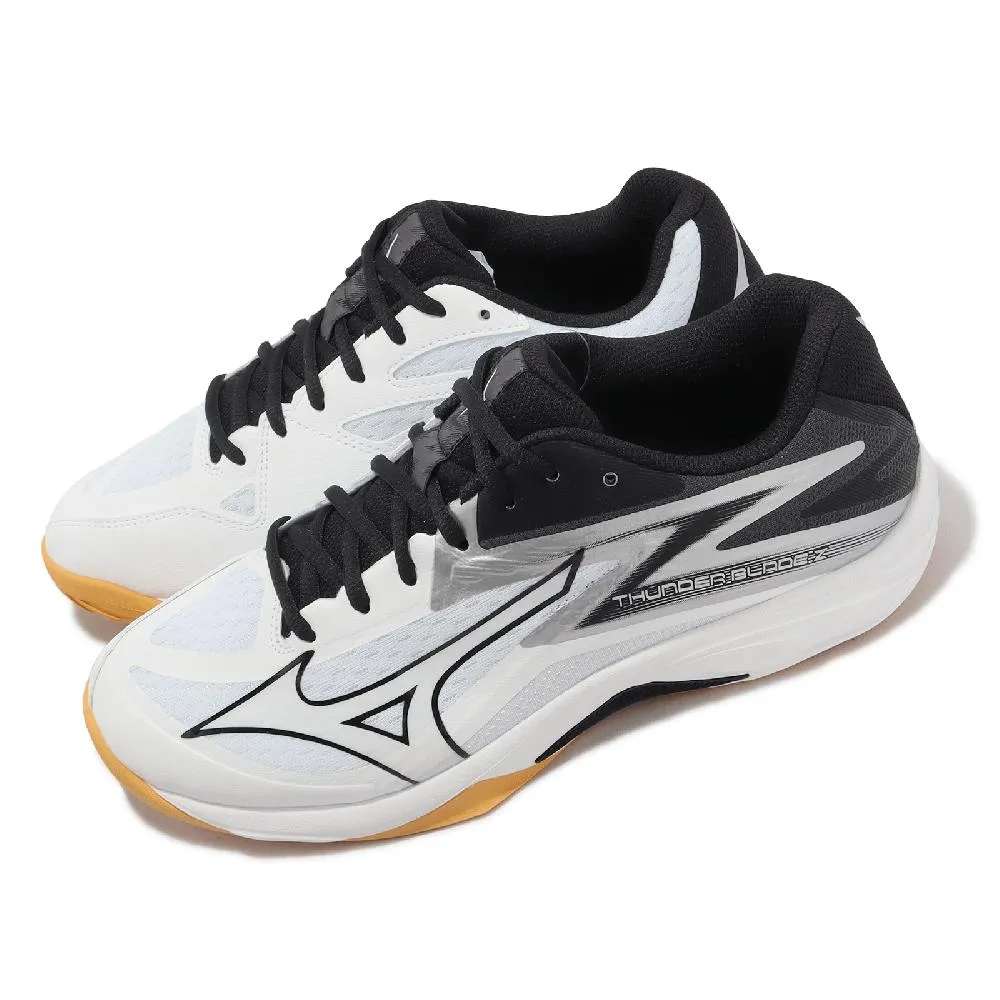 Mizuno 美津濃 排球鞋 Thunder Blade Z 男鞋 白 紅 室內運動 桌球 羽球 V1GA2370-45 歷史價格詳細信息