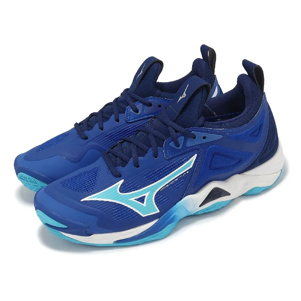 Mizuno 美津濃 排球鞋 Wave Momentum 3 男鞋 女鞋 白 藍 襪套式 抓地 緩衝 室內運動 V1GA2312-21 歷史價格詳細信息