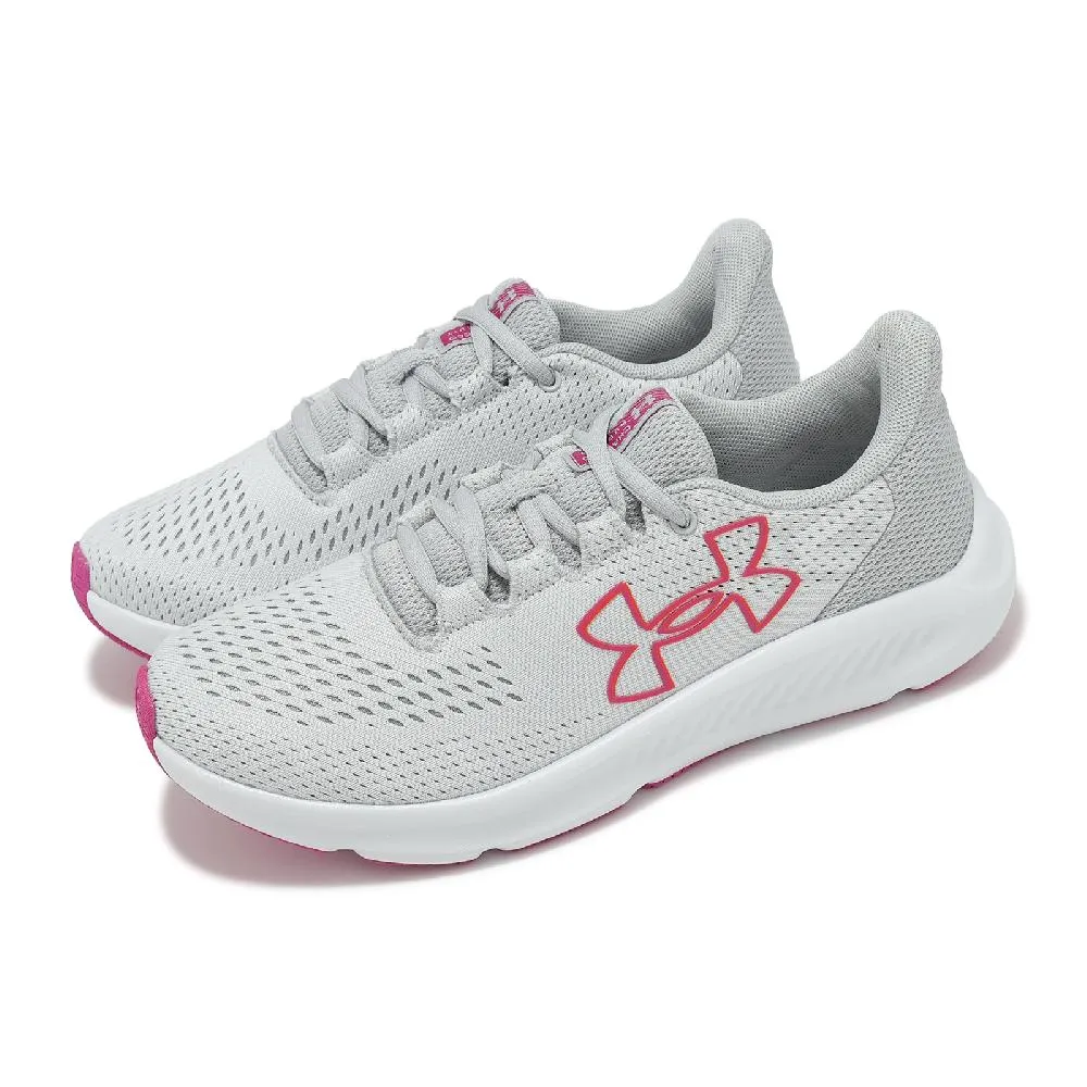 Under Armour 慢跑鞋 Charged Pursuit 3 灰黑 白 網布 UA 男鞋 3024878104 歷史價格詳細信息