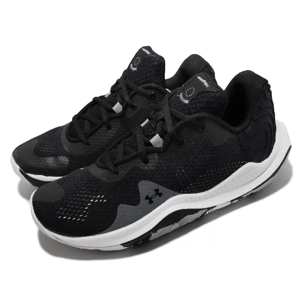 Under Armour 籃球鞋 Spawn 3 黑 桃紅 藍 低筒 男鞋 UA 【ACS】 3024777001 歷史價格詳細信息