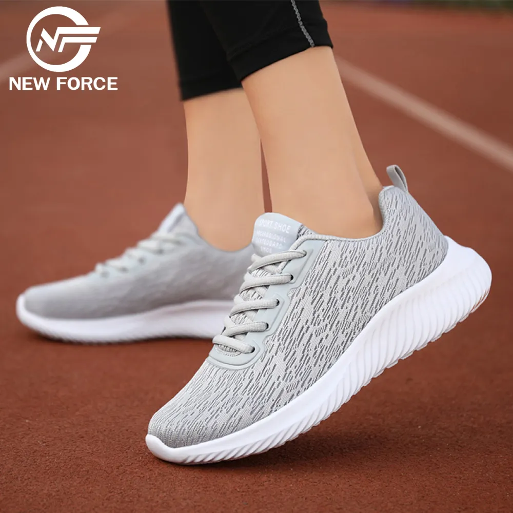 【NEW FORCE】透氣飛織輕盈休閒氣墊健走鞋-紅色 歷史價格詳細信息