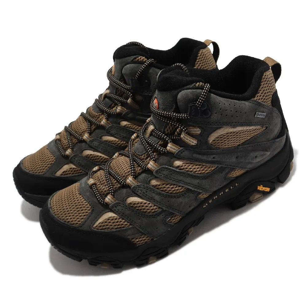 Merrell 戶外鞋 Moab 3 Mid GTX 防水 女鞋 真皮 登山 越野 耐磨 黃金大底 避震 綠 紫  ML035818 歷史價格詳細信息