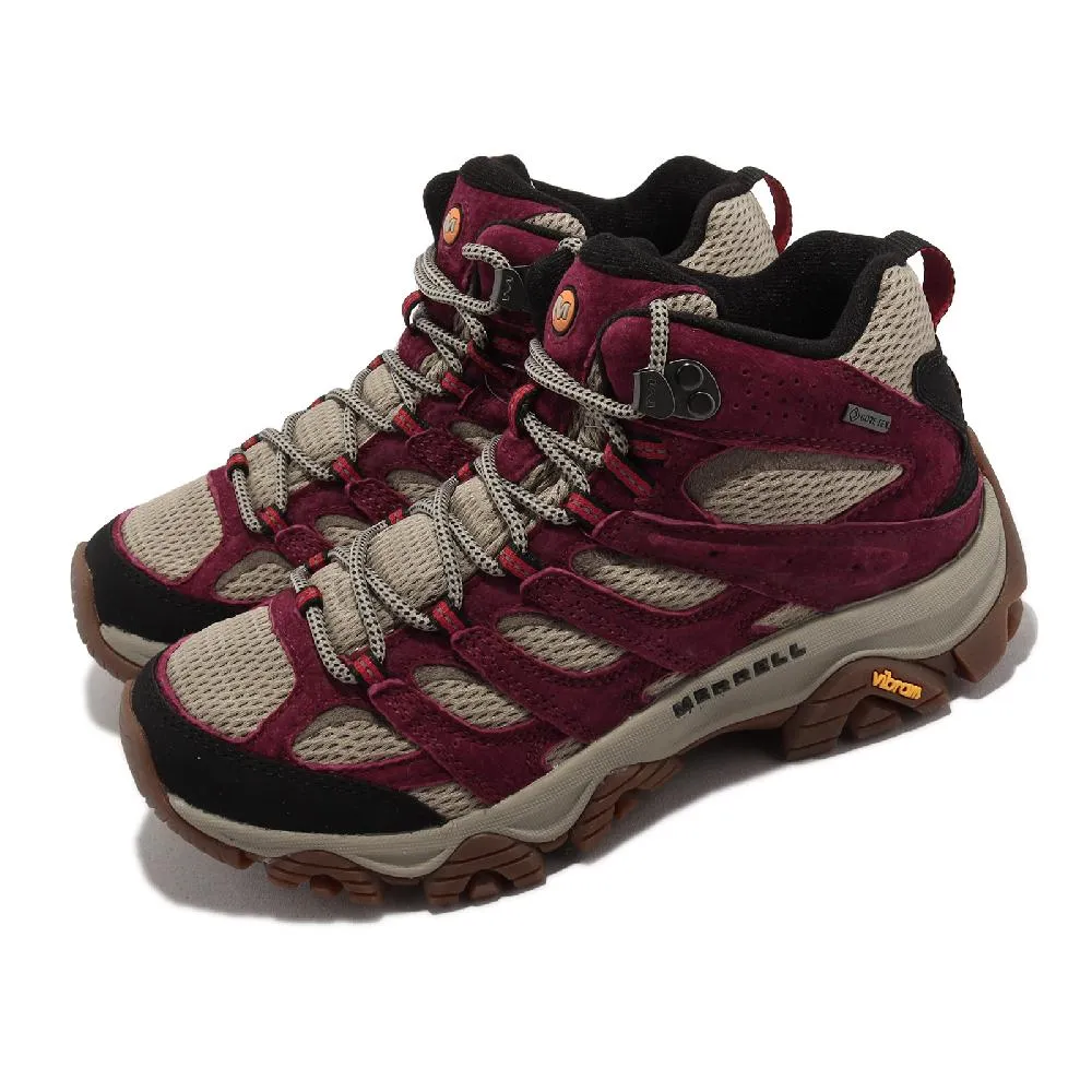 Merrell 登山鞋 Moab 3 Mid GTX 女鞋 棕 橘 防水 越野 郊山 戶外 ML500232 歷史價格詳細信息