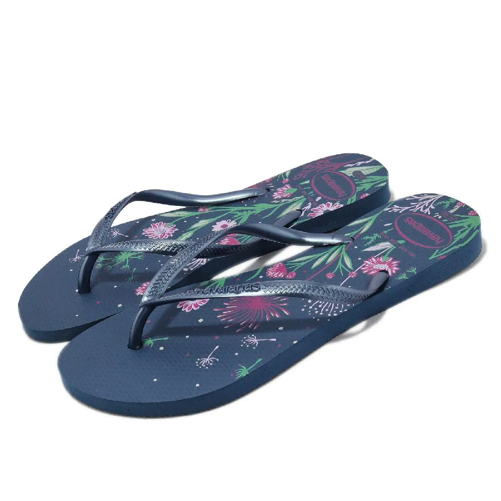 Havaianas 拖鞋 Slim Organic Flip Flops 女鞋 黑 粉紅 花卉款 人字拖 夾腳拖 巴西 41328231191W 歷史價格詳細信息
