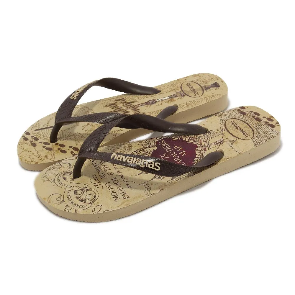 Havaianas 哈瓦仕 拖鞋 男女鞋 哈利波特 劫盜地圖 卡其 Harry Potter 4141763-0570U 歷史價格詳細信息