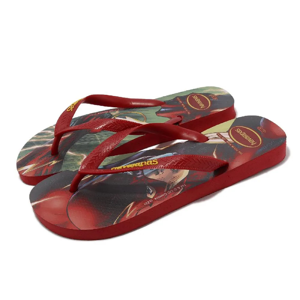 Havaianas 拖鞋 Herois DC 紅 閃電俠 聯名 英雄 夾腳 哈瓦仕 【ACS】 41417652090U 歷史價格詳細信息
