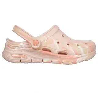 Skechers Arch Fit Foamies [111403PCH] 男女 休閒鞋 涼鞋 輕量 支撐 大理石紋 橘 價格比較,價格查詢,歷史價格詳細信息