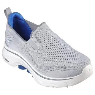 Skechers GO WALK  灰紅色 固特異鞋底 運動 健走鞋 男款 B3330【216451GRY】 歷史價格詳細信息