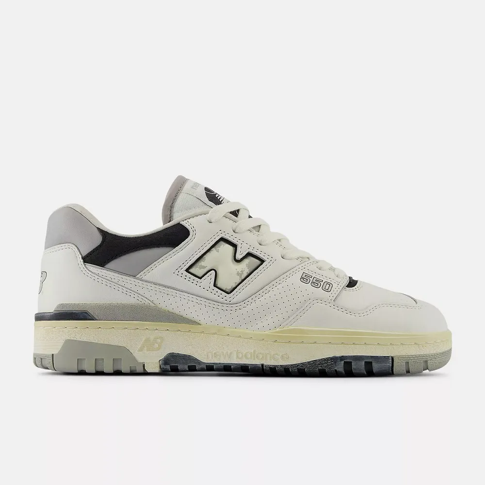 【New Balance】550 系列 男女 休閒鞋 白綠_BB550STA-D 歷史價格詳細信息