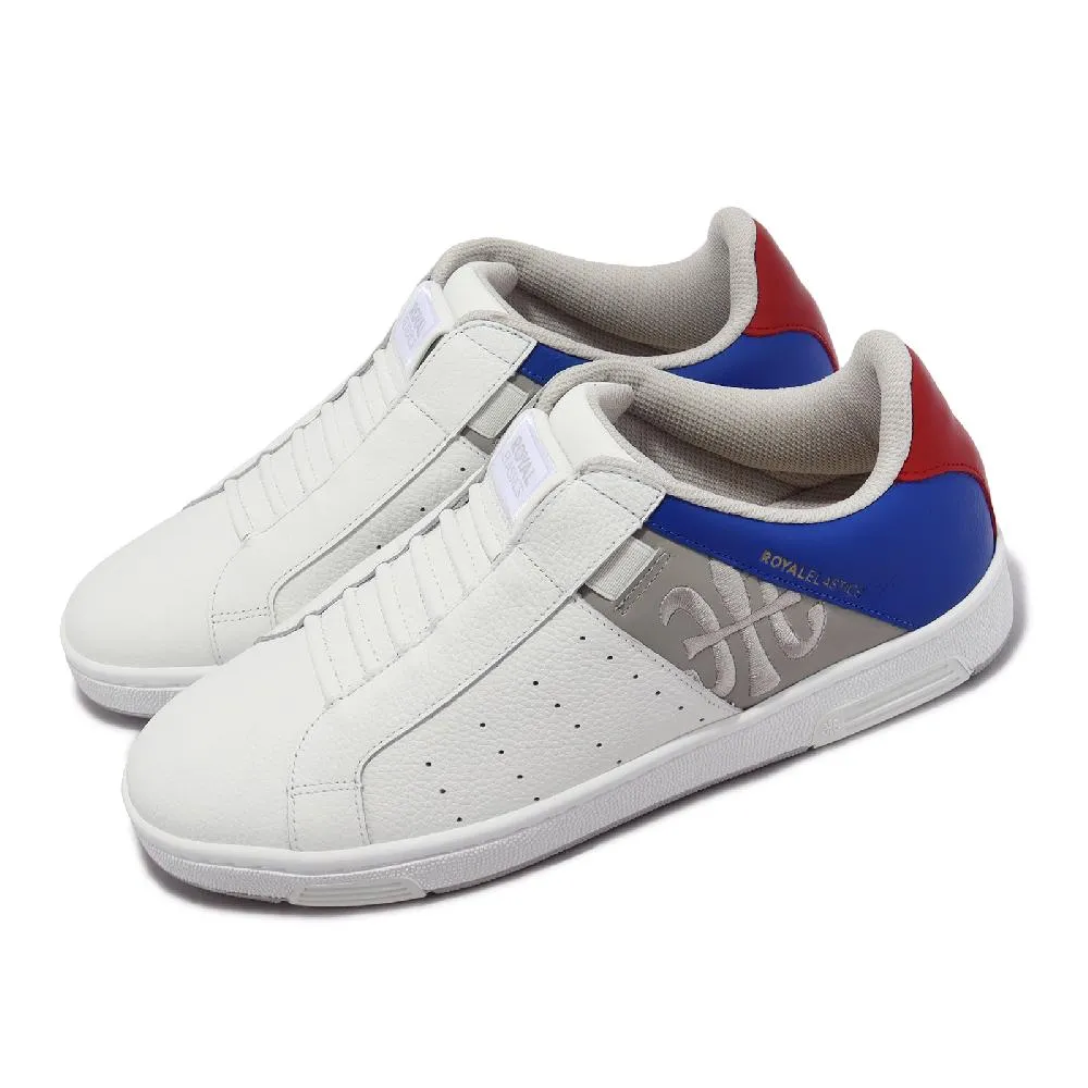 Royal Elastics Icon 休閒鞋 白 灰 藍 皮革 彈力帶 女鞋 【ACS】 91932051 歷史價格詳細信息