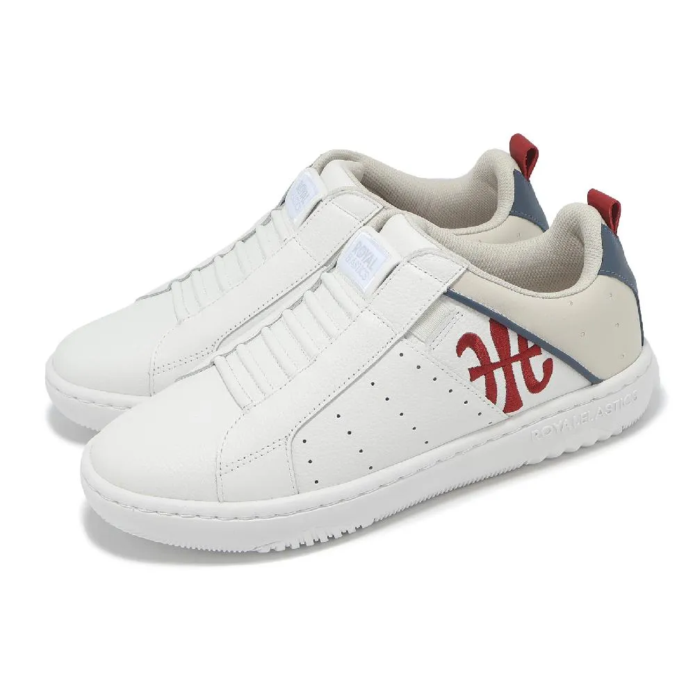 Royal Elastics 休閒鞋 Icon 2.0 白 米白 藍紅 皮革 彈力帶 男鞋 【ACS】 06531051 歷史價格詳細信息