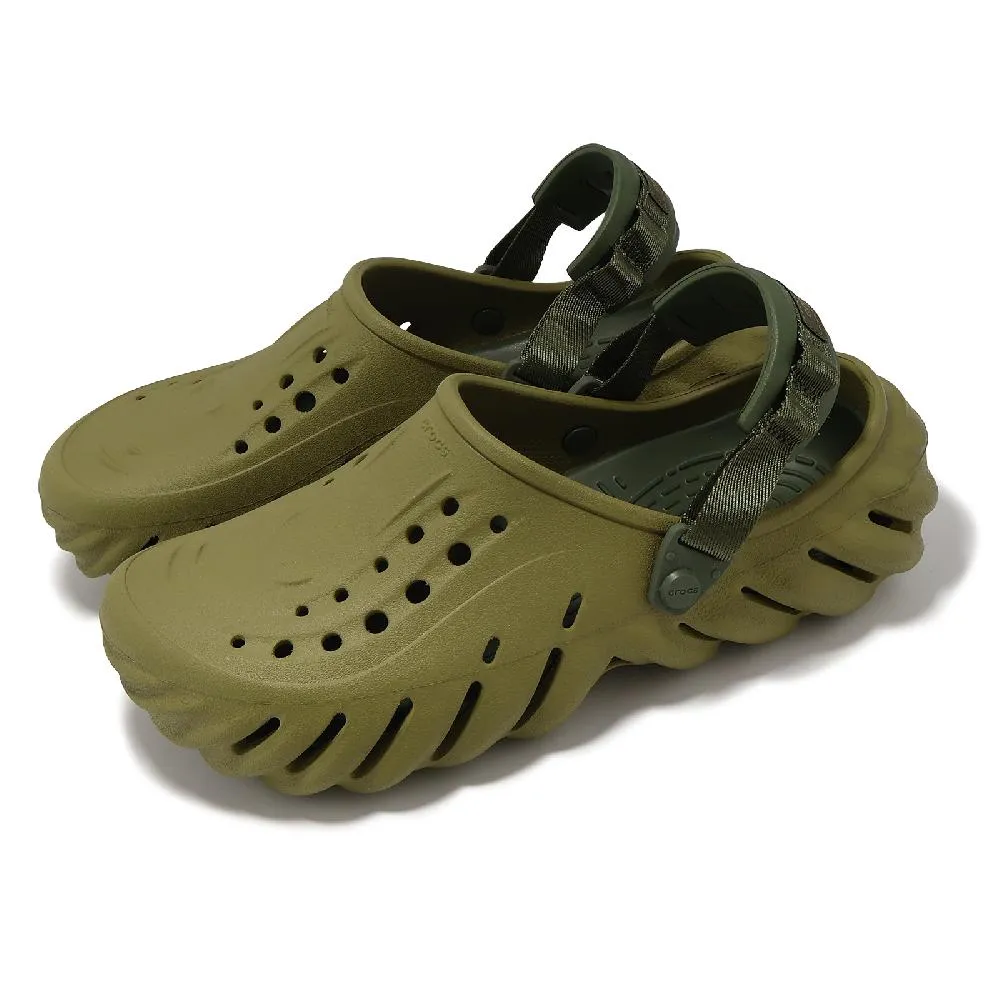 Crocs 卡駱馳 洞洞鞋 Echo Clog 男鞋 女鞋 黑 全黑 波波克駱格 涼拖鞋 207937001 歷史價格詳細信息