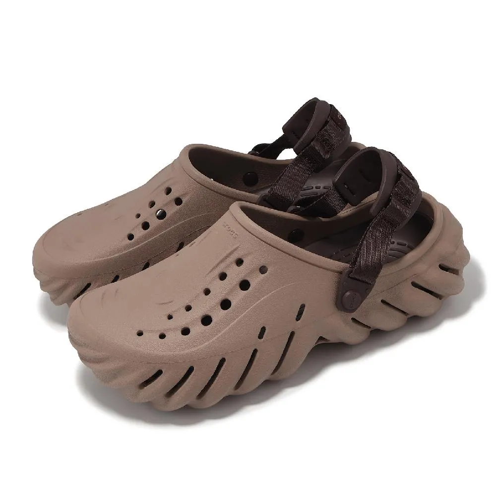 Crocs 卡駱馳 洞洞鞋 Echo Clog 男鞋 女鞋 黑 全黑 波波克駱格 涼拖鞋 207937001 歷史價格詳細信息