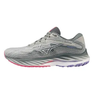 Mizuno Wave Rider 27 SW [J1GD230621] 女 慢跑鞋 運動 路跑 超寬楦 緩震 灰紫粉 歷史價格詳細信息
