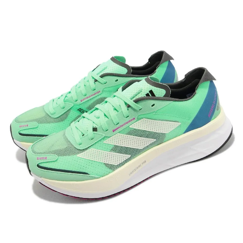 adidas 慢跑鞋 Adizero Boston 11 M 綠 白  路跑 愛迪達 男鞋 厚底【ACS】 GV9064 歷史價格詳細信息