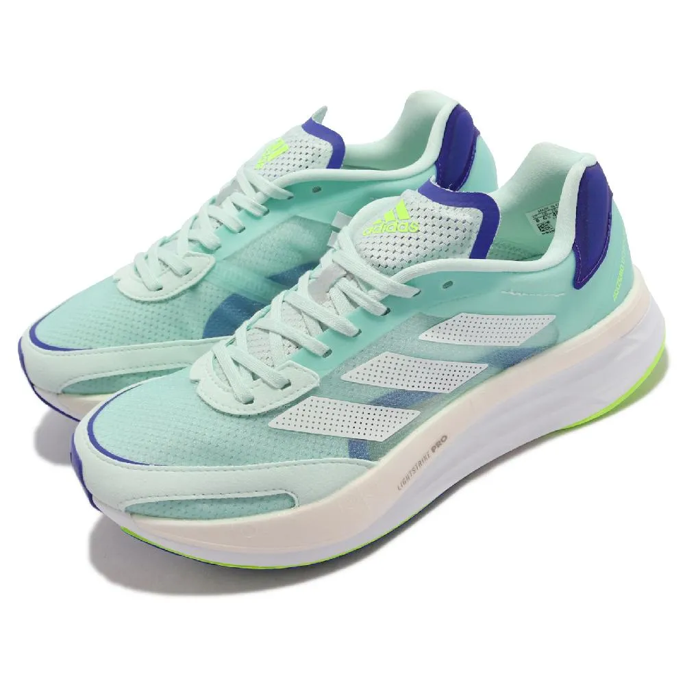 adidas Adizero Boston 10 W 螢光綠 厚底 慢跑鞋 愛迪達 女鞋 零碼福利品 【ACS】 歷史價格詳細信息