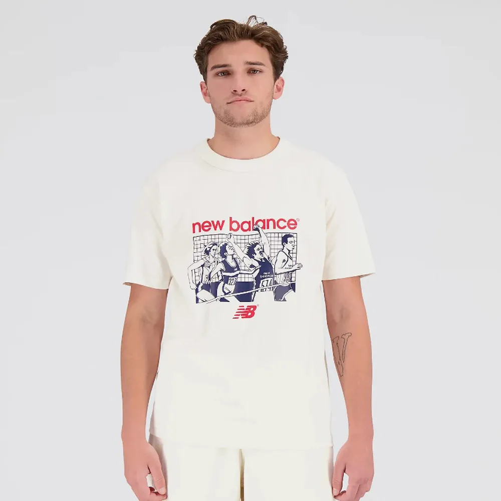 New balance 米色 棉質 長袖 連帽 T恤 男女款 NO.H3105【新竹皇家AMT03508SAH】 歷史價格詳細信息