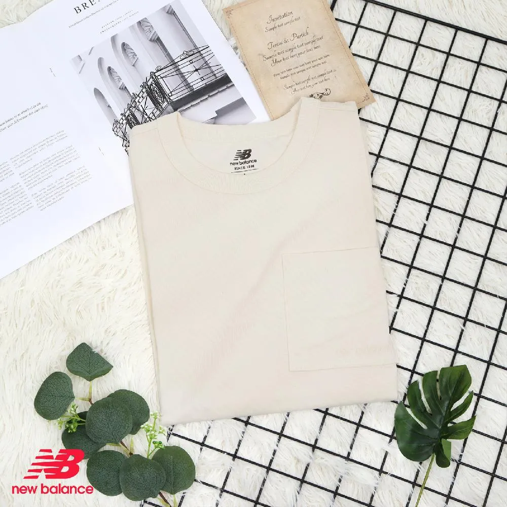 NEW BALANCE 短T NB 米白 排汗 反光 運動 短袖 上衣 男 AMT31251TW1 歷史價格詳細信息