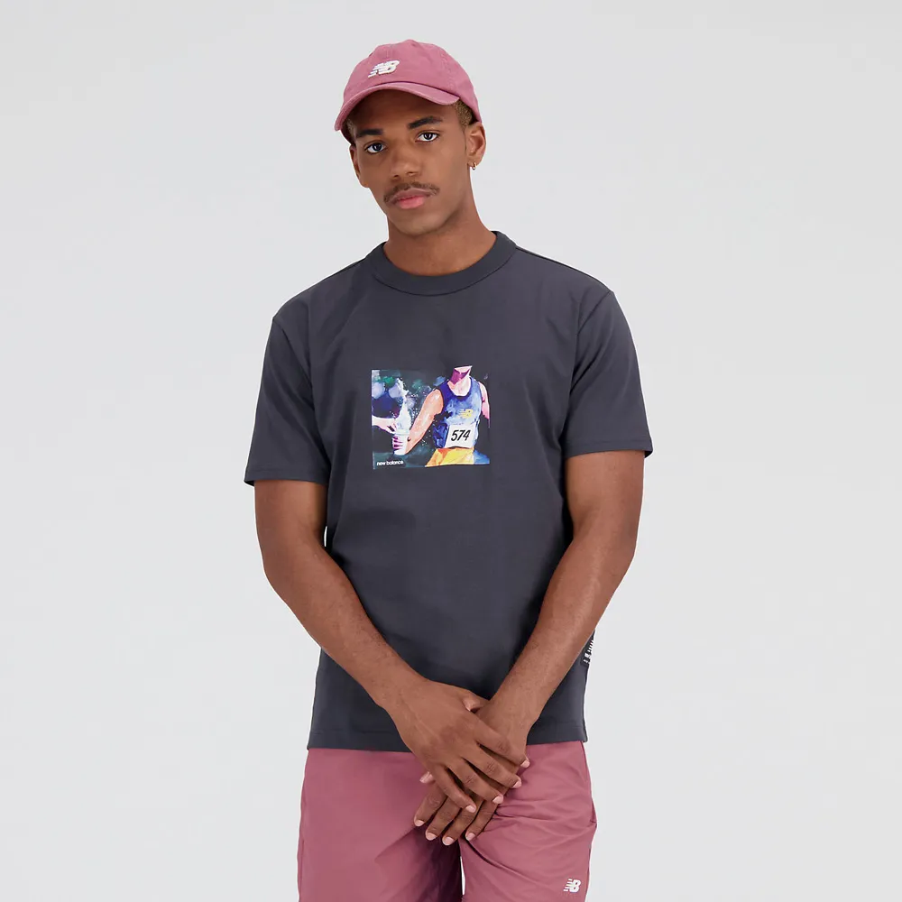 NEW BALANCE 短T NB 土色 隱形人 印花 短袖 上衣 女 WT41579WUT 歷史價格詳細信息