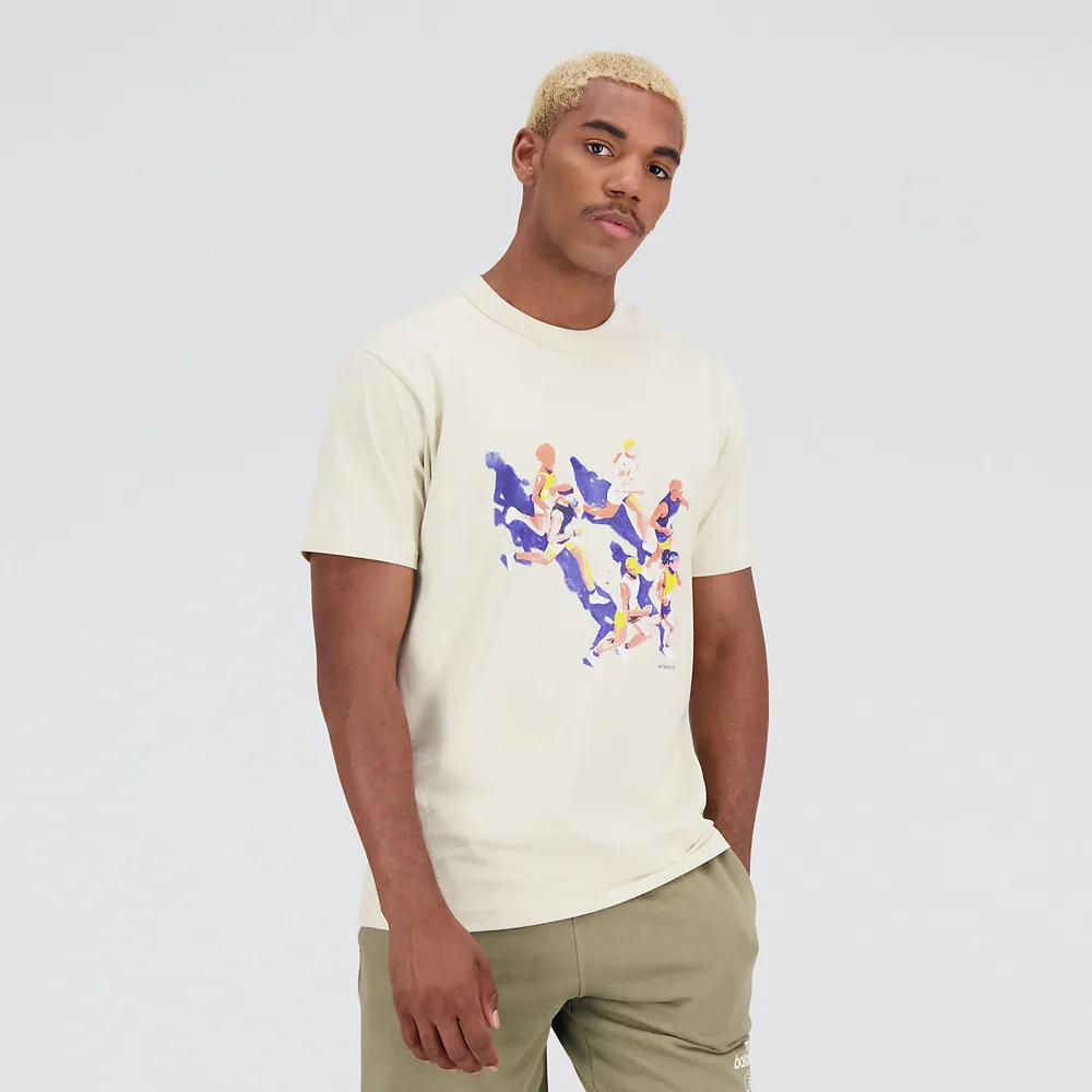 NEW BALANCE 短T NB 土色 隱形人 印花 短袖 上衣 女 WT41579WUT 歷史價格詳細信息