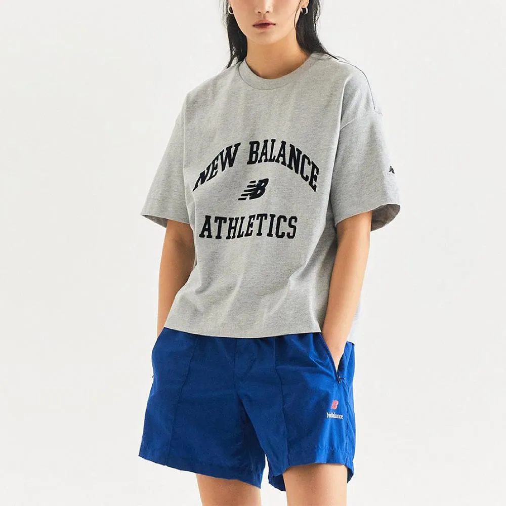NEW BALANCE 短T NB 灰色 植絨LOGO 短袖 上衣 男 AMT33551AG 歷史價格詳細信息