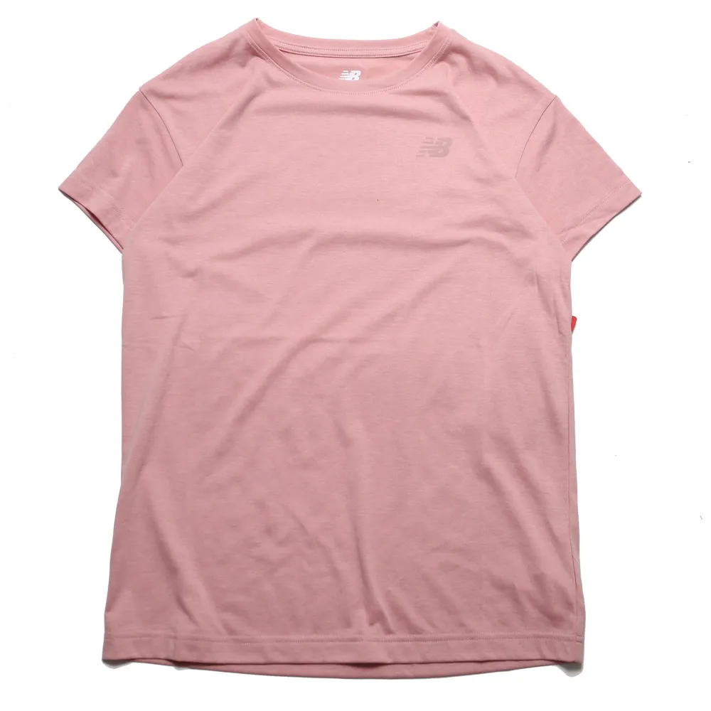 New Balance 上衣 短袖 素T 粉色 女 美規 寬鬆 舒適 運動 休閒 WT41501OUK 歷史價格詳細信息