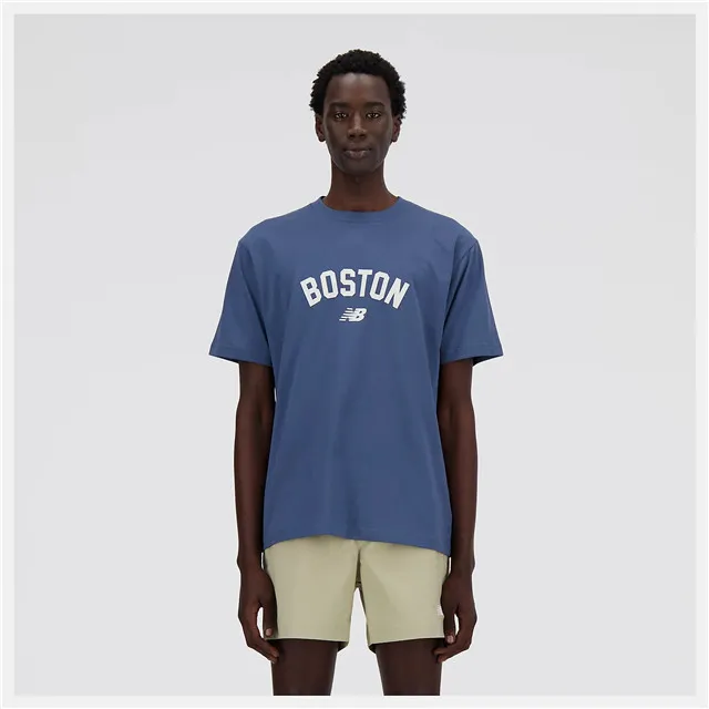 【New Balance】短袖上衣 短袖上衣 男 藍色_MT41253BEU-F 歷史價格詳細信息