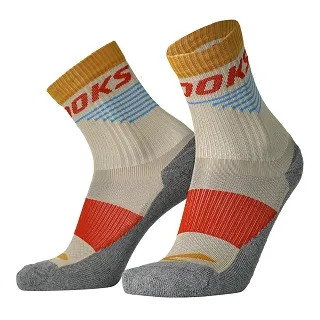 【BROOKS】HIGH POINT 中筒襪_燕麥/黏土紅(280491214) 歷史價格詳細信息