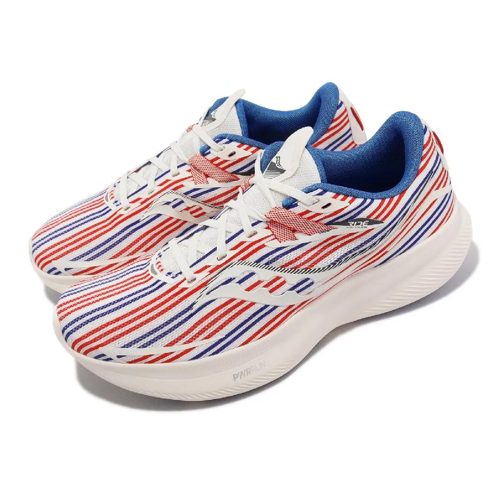 Saucony 慢跑鞋 Ride 15 紅 藍 白 獨立紀念日 Banner 男鞋 【ACS】 S2072976 歷史價格詳細信息