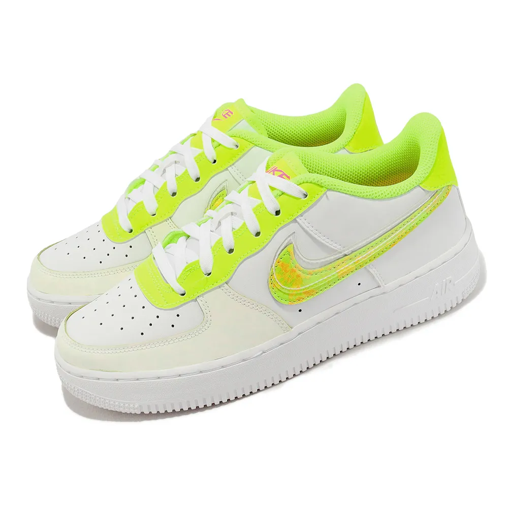 Nike 休閒鞋 Air Force 1 LV8 GS 白 黑 銀珠糖 小白鞋 女鞋 ACS DC9651-100 歷史價格詳細信息
