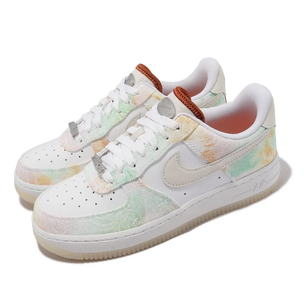 Nike 女鞋 Wmns Air Force 1 07 LX 綠 米白 紫 天然材質 女鞋 ACS CZ0268-300 歷史價格詳細信息