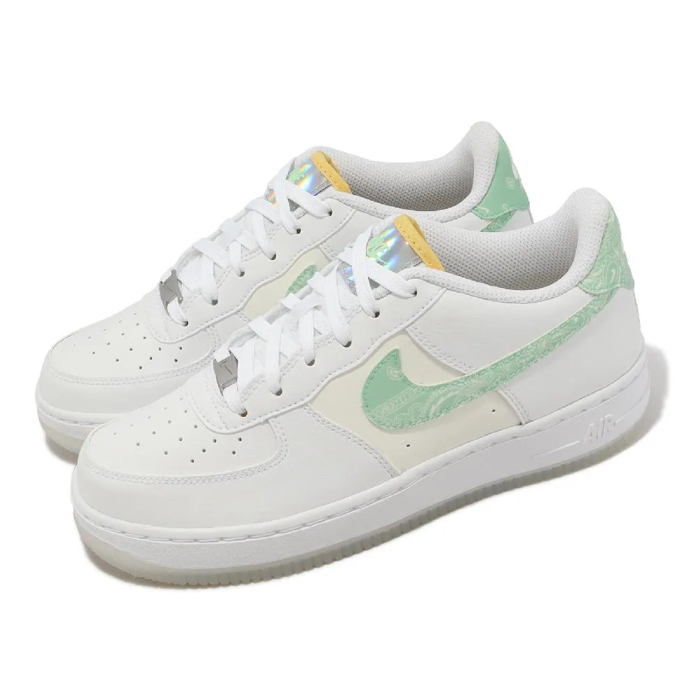 Nike Air Force 1 LV8 大童 白 AF1 休閒 皮革 運動 低筒 橡膠 休閒鞋 HF5744-146 歷史價格詳細信息
