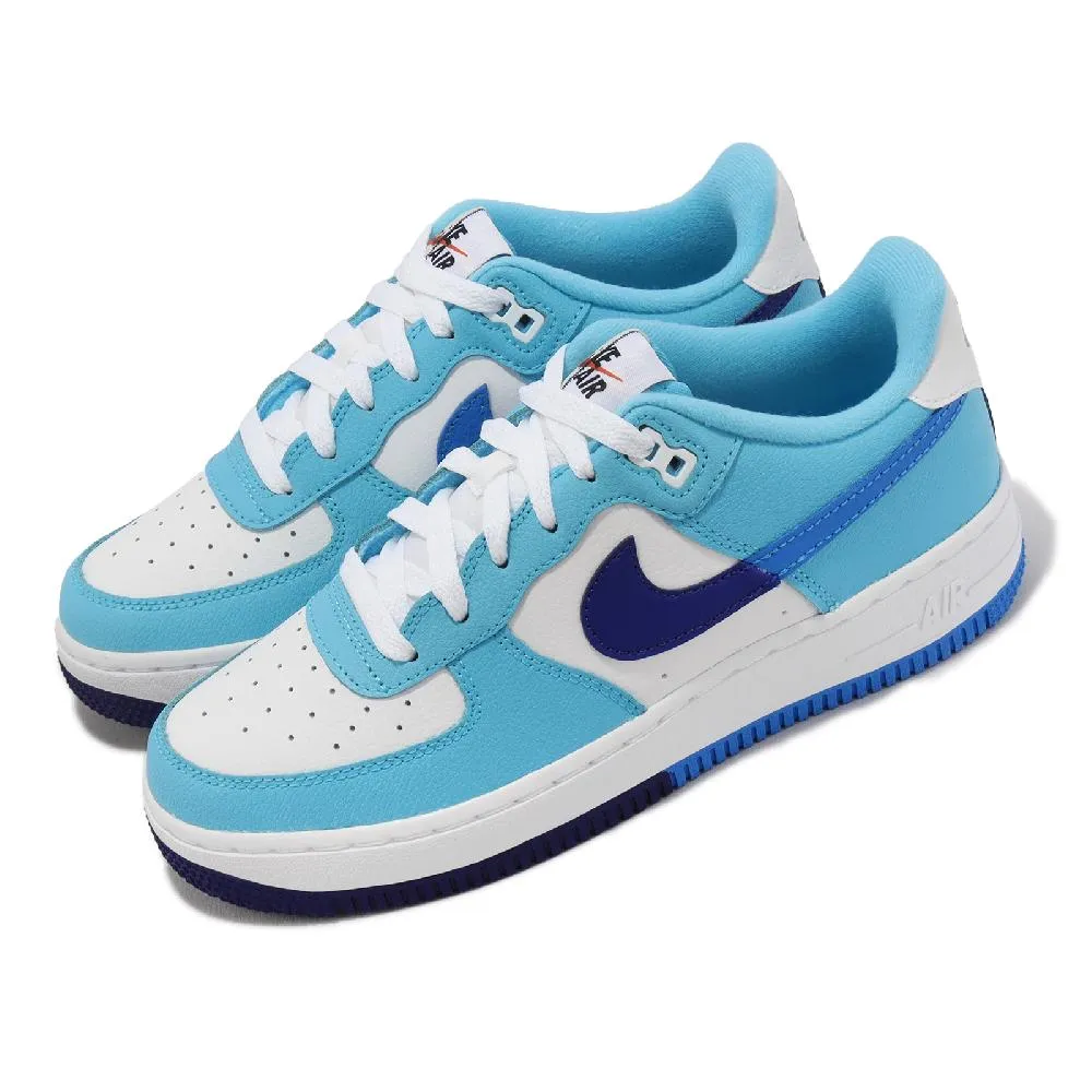 Nike 休閒鞋 Air Force 1 GS 白 藍 兔寶寶 怪物奇兵 女鞋 大童鞋 【ACS】 DM3353-100 歷史價格詳細信息