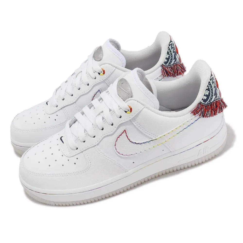 耐吉 NIKE Wmns Air Force 1'07 LX Chrome Swooshes White 男女 滑板 歷史價格詳細信息