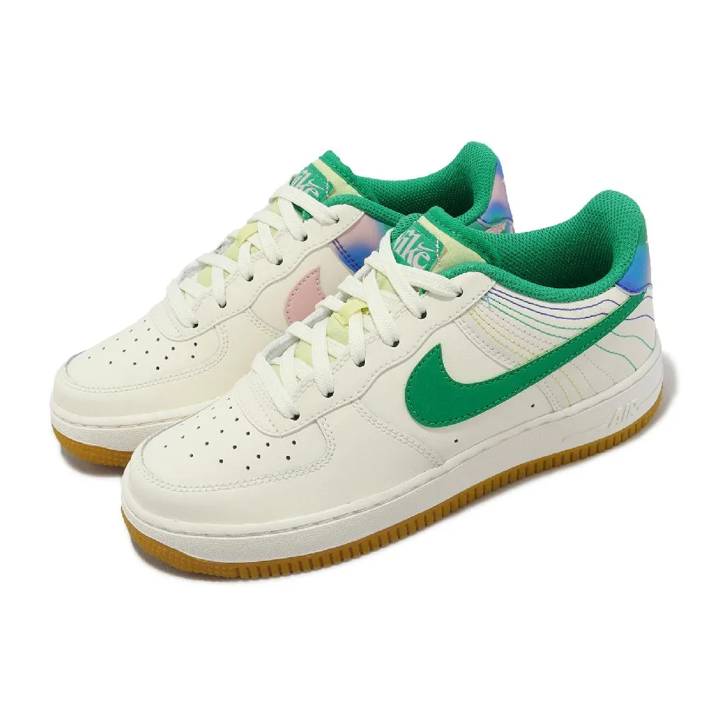 Nike Air Force 1 LV8 3 GS 白 黑 小白鞋 女鞋 大童鞋 休閒鞋 零碼福利品 【ACS】 歷史價格詳細信息