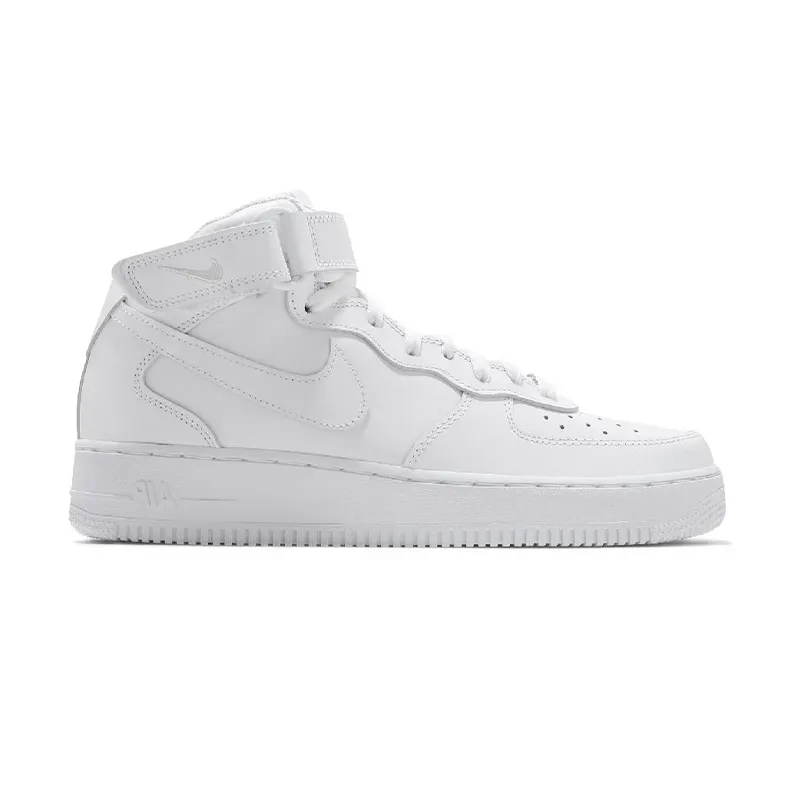 Nike 休閒鞋 Air Force 1 Mid 運動 男鞋 經典款 皮革 質感 簡約 球鞋 穿搭 全白  CW2289-111 歷史價格詳細信息