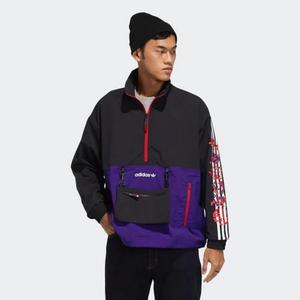 ADIDAS CNY HZ WB 男款 三葉草 牛年圖騰 衝鋒衣 GP1866 歷史價格詳細信息