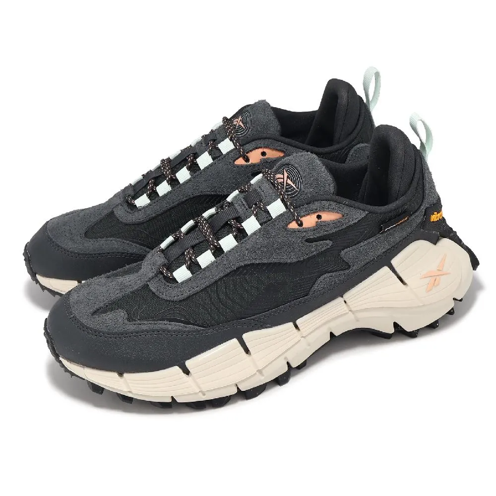 Reebok 銳跑 戶外鞋 Zig Kinetica 2.5 Edge 男鞋 米 黑 抗撕裂鞋面 防潑水 越野 黃金大底 100033134 歷史價格詳細信息