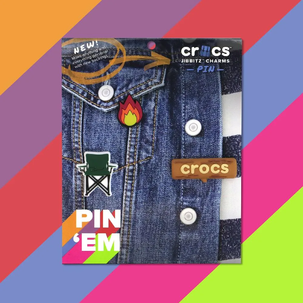 Crocs 別針 Gone Camping 三入 包包別針 金屬後扣 飾品 卡駱馳 胸針【ACS】 10009893 歷史價格詳細信息