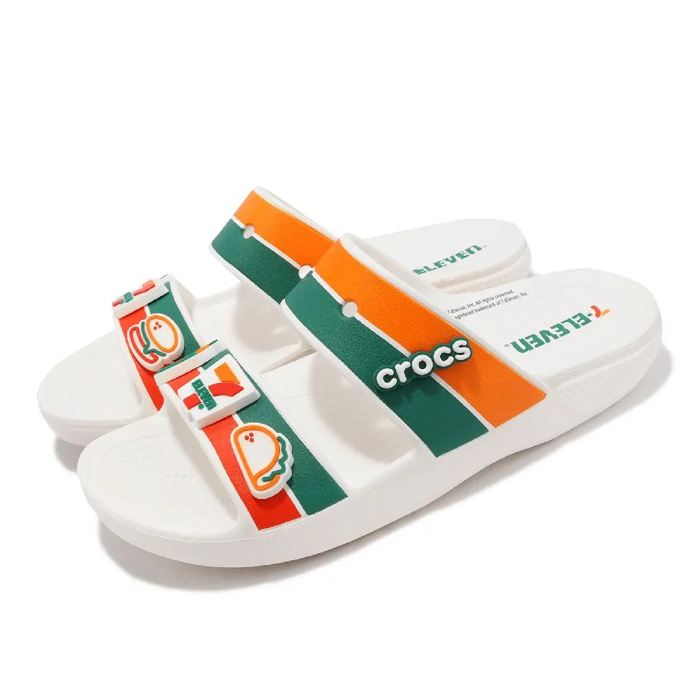 Crocs 7-Eleven x Classic Clog 7-11 黑 橘 綠 聯名款 【ACS】 208272001 歷史價格詳細信息