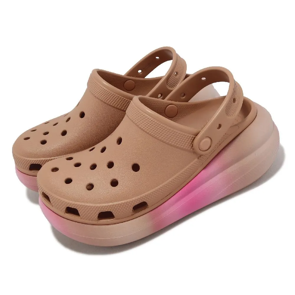 Crocs 卡駱馳 拖鞋 Crush Slide 男鞋 女鞋 黑 全黑 經典泡芙 厚底 洞洞 208731001 歷史價格詳細信息