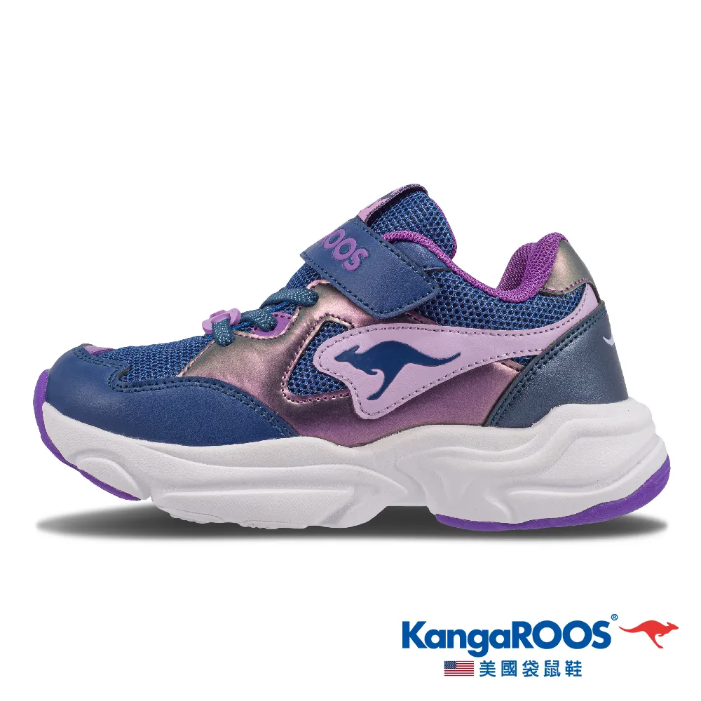 【KangaROOS 美國袋鼠鞋】童鞋 SWING  II  閃耀撞色 緩震 運動鞋 (紫-KK21257) 歷史價格詳細信息