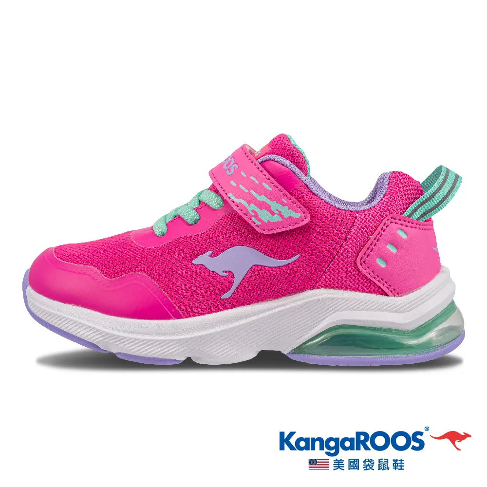 【KangaROOS 美國袋鼠鞋】童鞋 RUN FLOW 超輕量童鞋 透氣緩震 休閒運動 (黑/橘/灰-KK32310) 歷史價格詳細信息