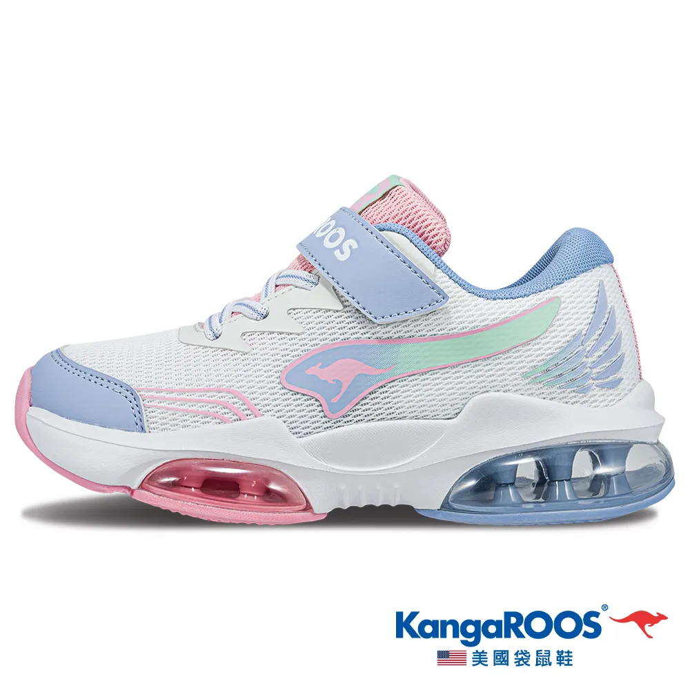 KangaROOS 美國袋鼠 透氣鞋墊 魔鬼氈 運動鞋 中童 粉白 R9535 (KK32333) 歷史價格詳細信息