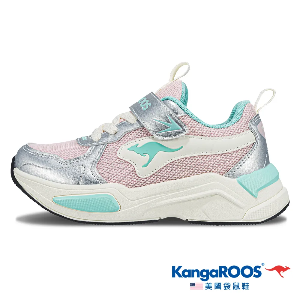 【KangaROOS 美國袋鼠鞋】童鞋 NEON 2 夜光運動童鞋 緩震透氣 網布包覆 (白/黑/綠-KK41850) 歷史價格詳細信息