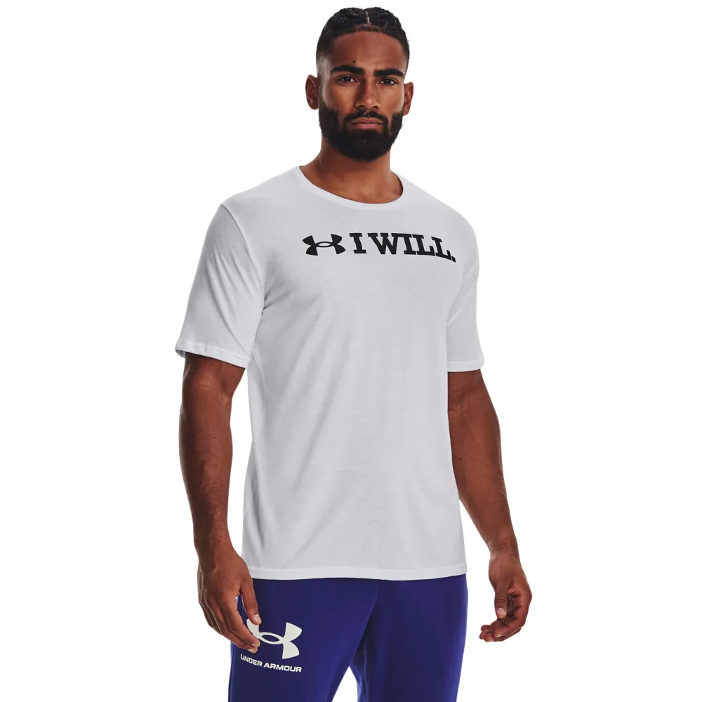 【UNDER ARMOUR】I WLL 短T-Shirt 男 黑色-1379023-001 歷史價格詳細信息