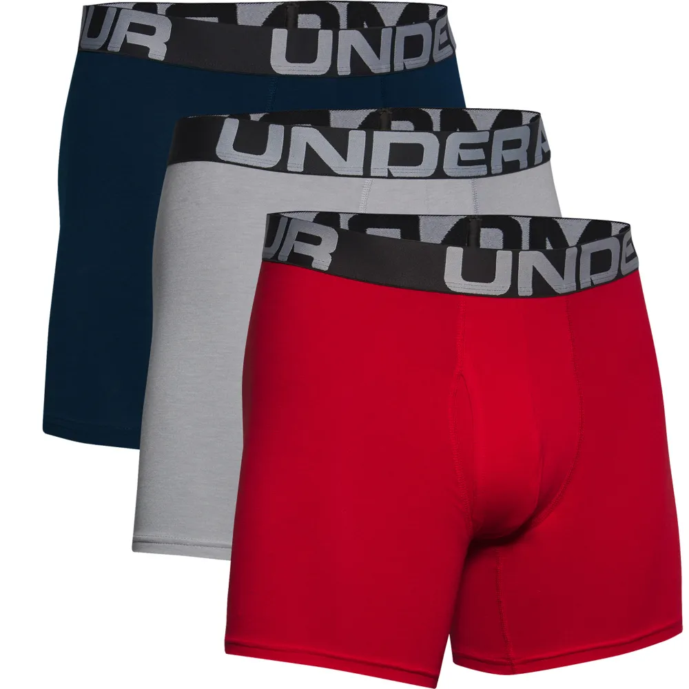 【UNDER ARMOUR】UA 男 6吋Charged Cotton四角褲3入_1363617-465(灰) 歷史價格詳細信息