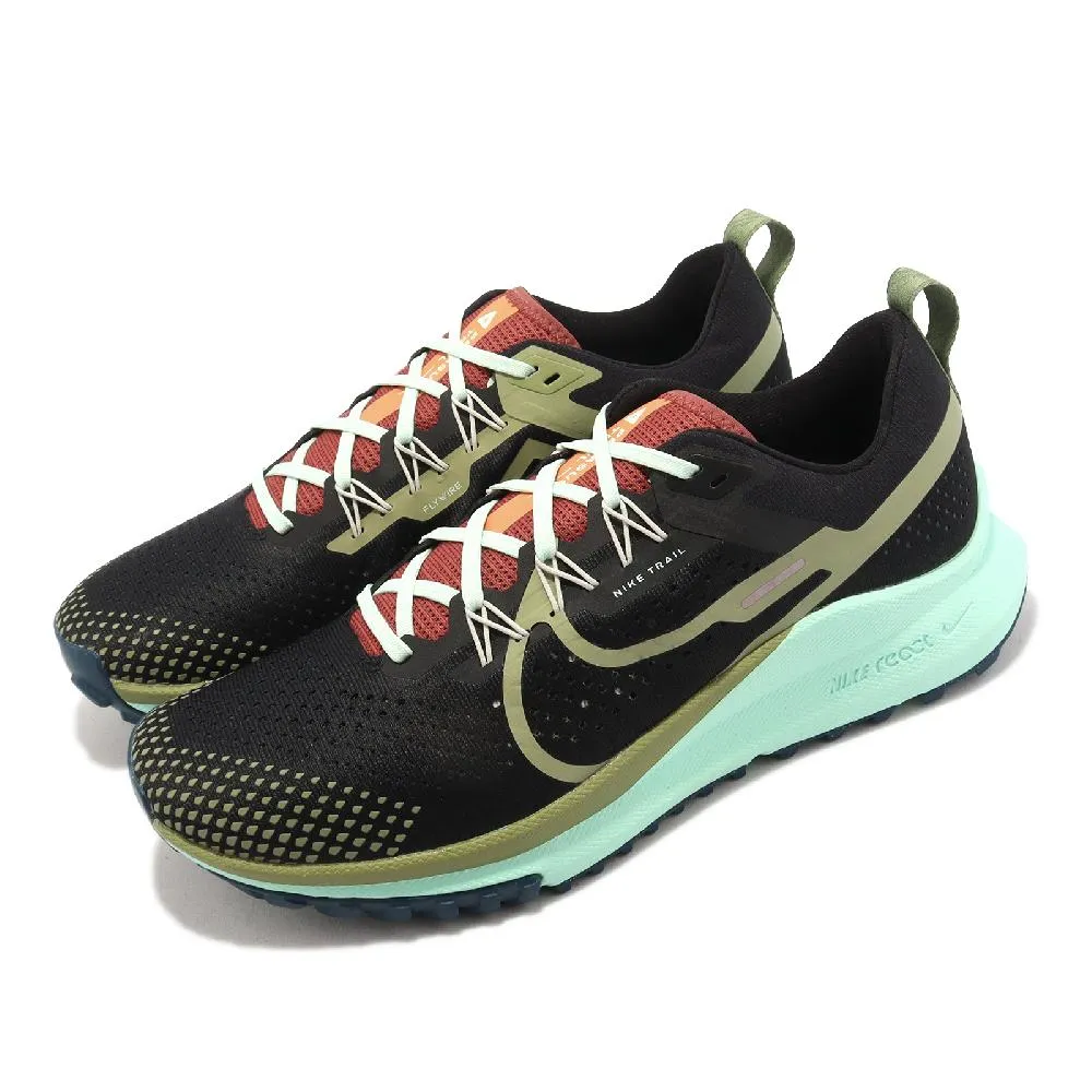 Nike React Pegasus Trail 4 [DJ6158-004] 男 慢跑鞋 運動 路跑 緩震 越野 黑綠 歷史價格詳細信息